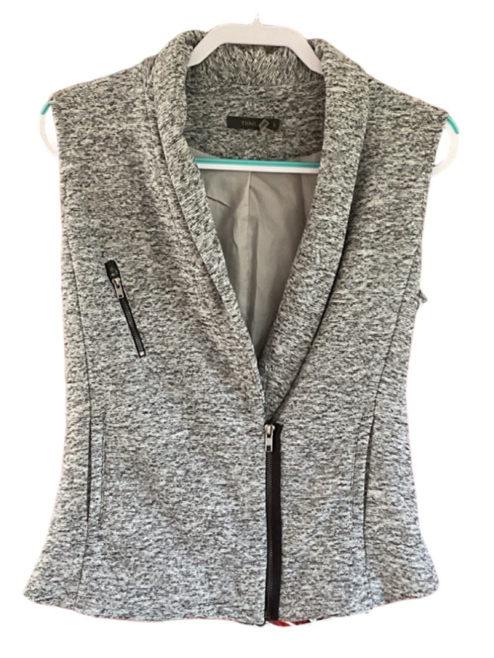Anthropologie THML Black and White Textured Vest